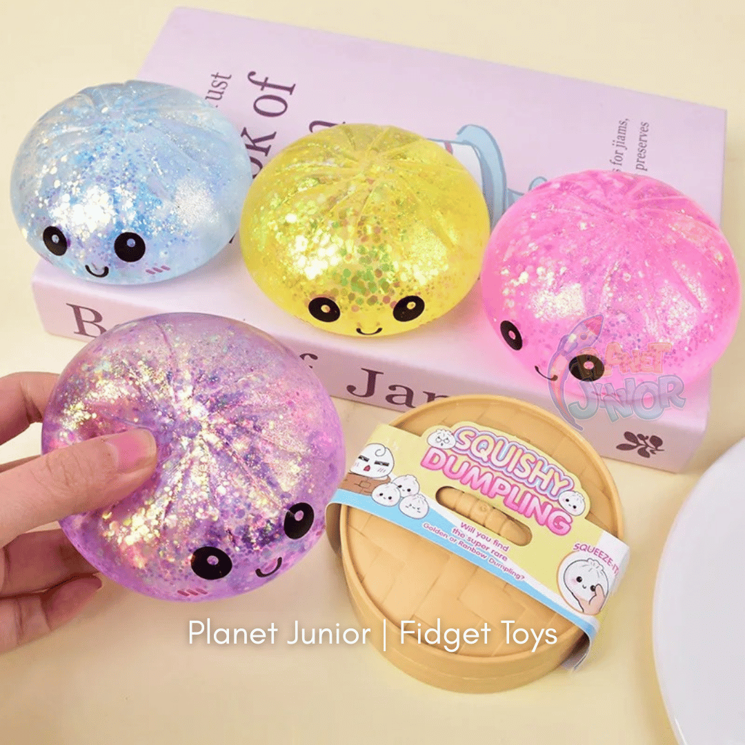 Mini Glitter Dumpling Squishy with Imported Maltos – Mystery Blind Bun