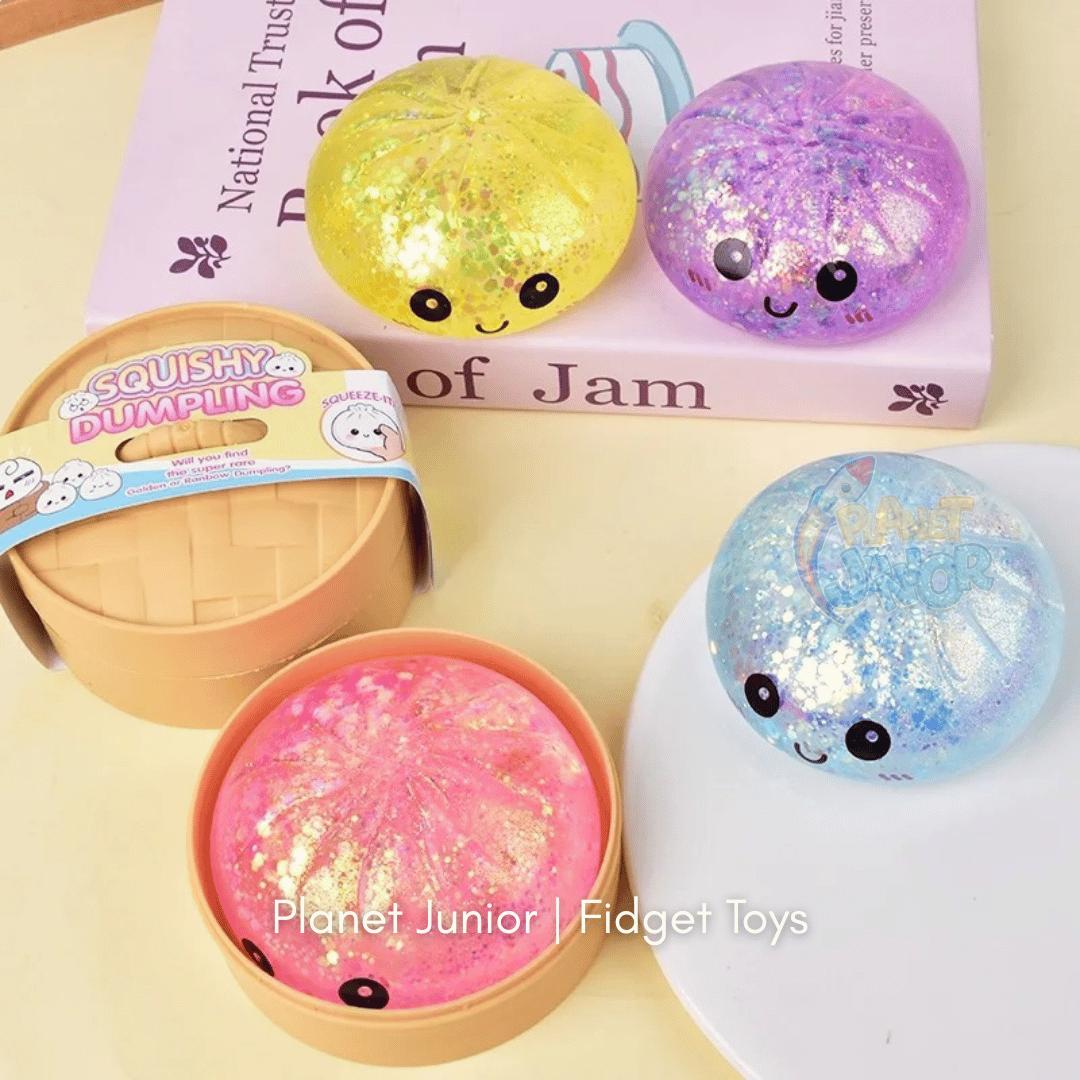 Mini Glitter Dumpling Squishy with Imported Maltos – Mystery Blind Bun