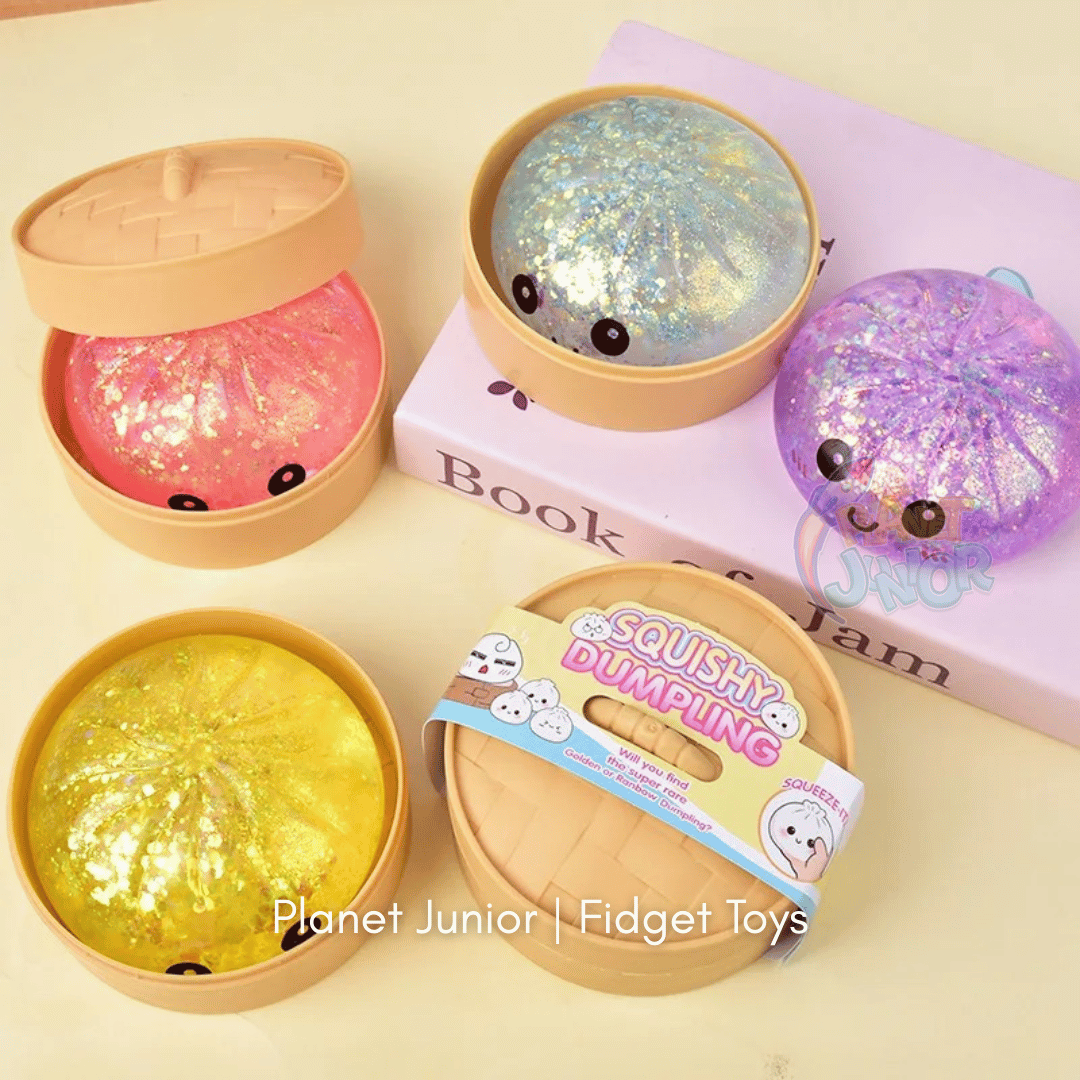 Mini Glitter Dumpling Squishy with Imported Maltos – Mystery Blind Bun