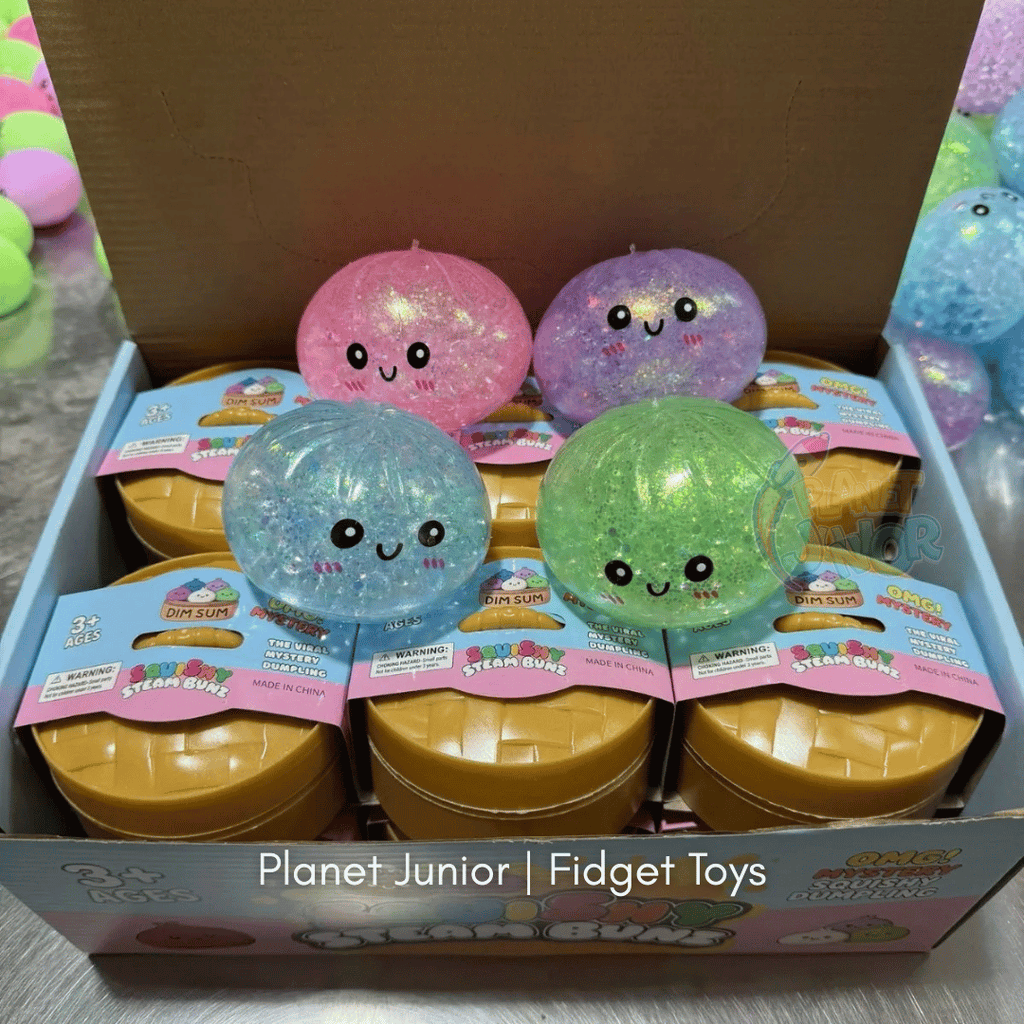 Mini Glitter Dumpling Squishy with Imported Maltos – Mystery Blind Bun