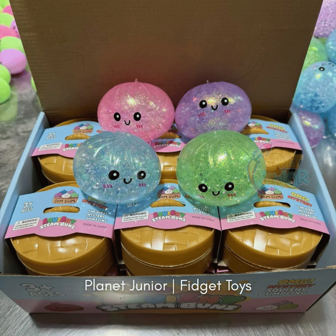 Mini Glitter Dumpling Squishy with Imported Maltos – Mystery Blind Bun