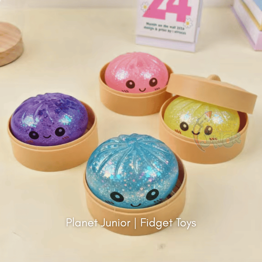 Mini Glitter Dumpling Squishy with Imported Maltos – Mystery Blind Bun
