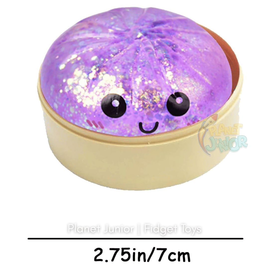 Mini Glitter Dumpling Squishy with Imported Maltos – Mystery Blind Bun