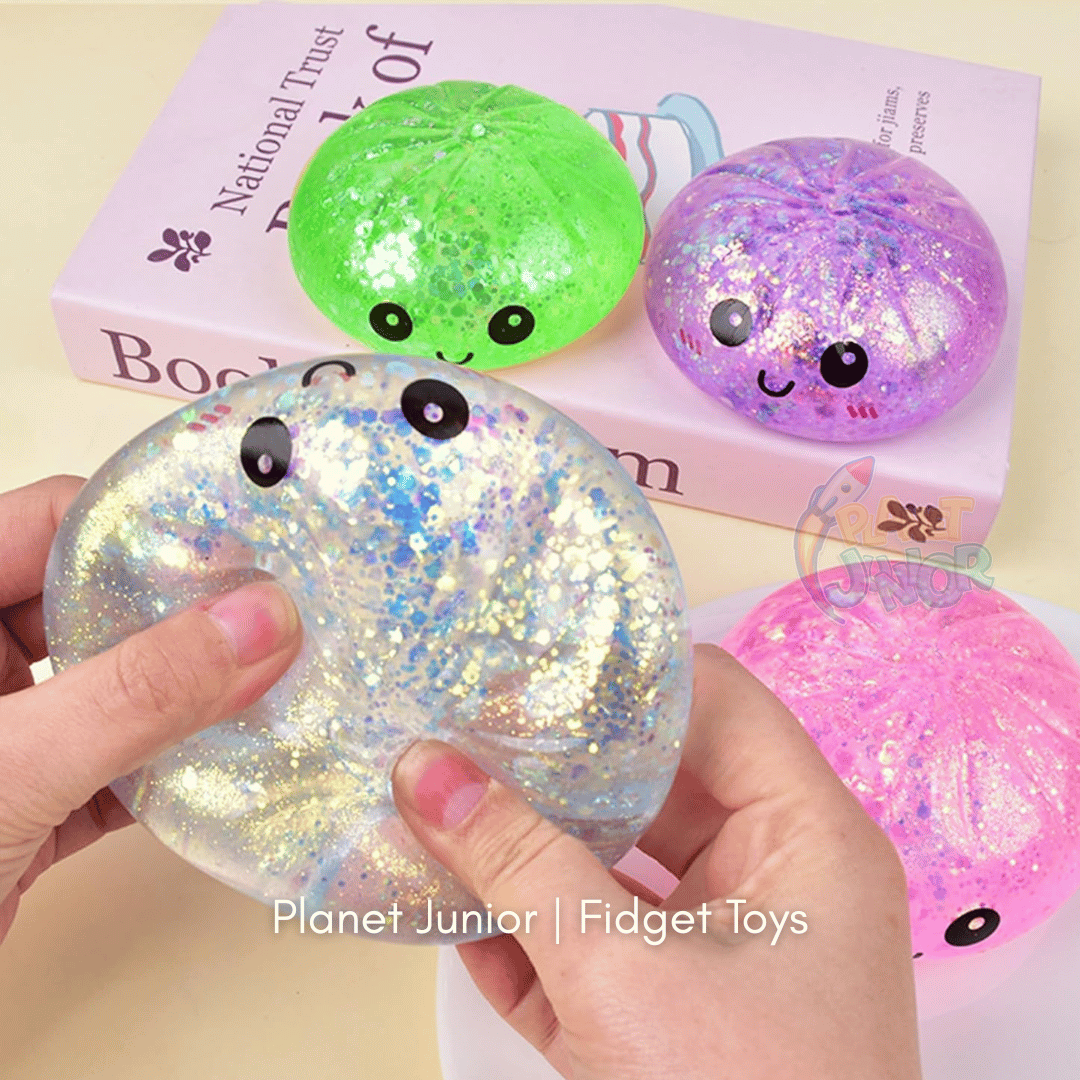 Mini Glitter Dumpling Squishy with Imported Maltos – Mystery Blind Bun