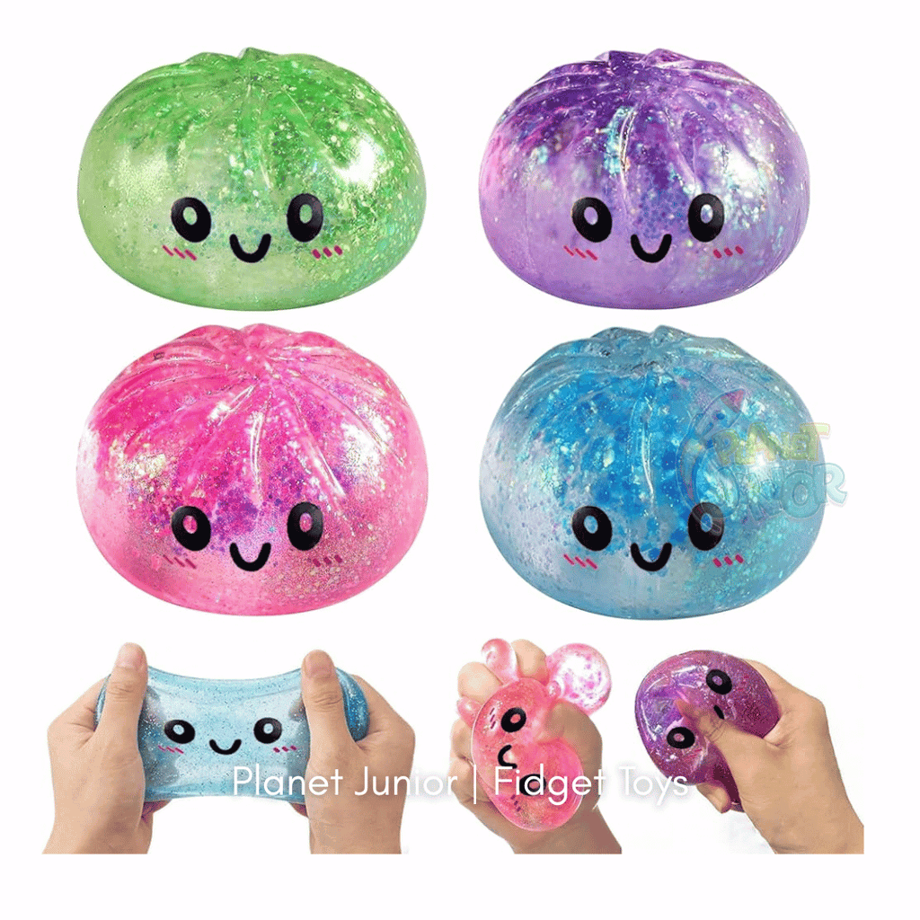 Mini Glitter Dumpling Squishy with Imported Maltos – Mystery Blind Bun