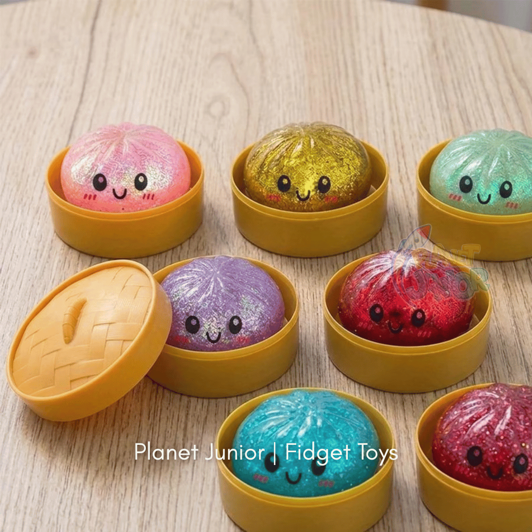 Mini Glitter Dumpling Squishy with Imported Maltos – Mystery Blind Bun
