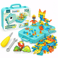DIY Dinosaur Creative Puzzle Box – STEM Building & Construction Set | 163 Pcs