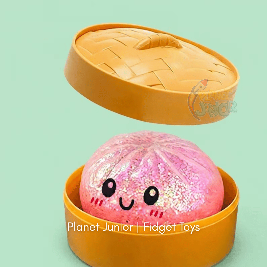 Mini Glitter Dumpling Squishy with Imported Maltos – Mystery Blind Bun