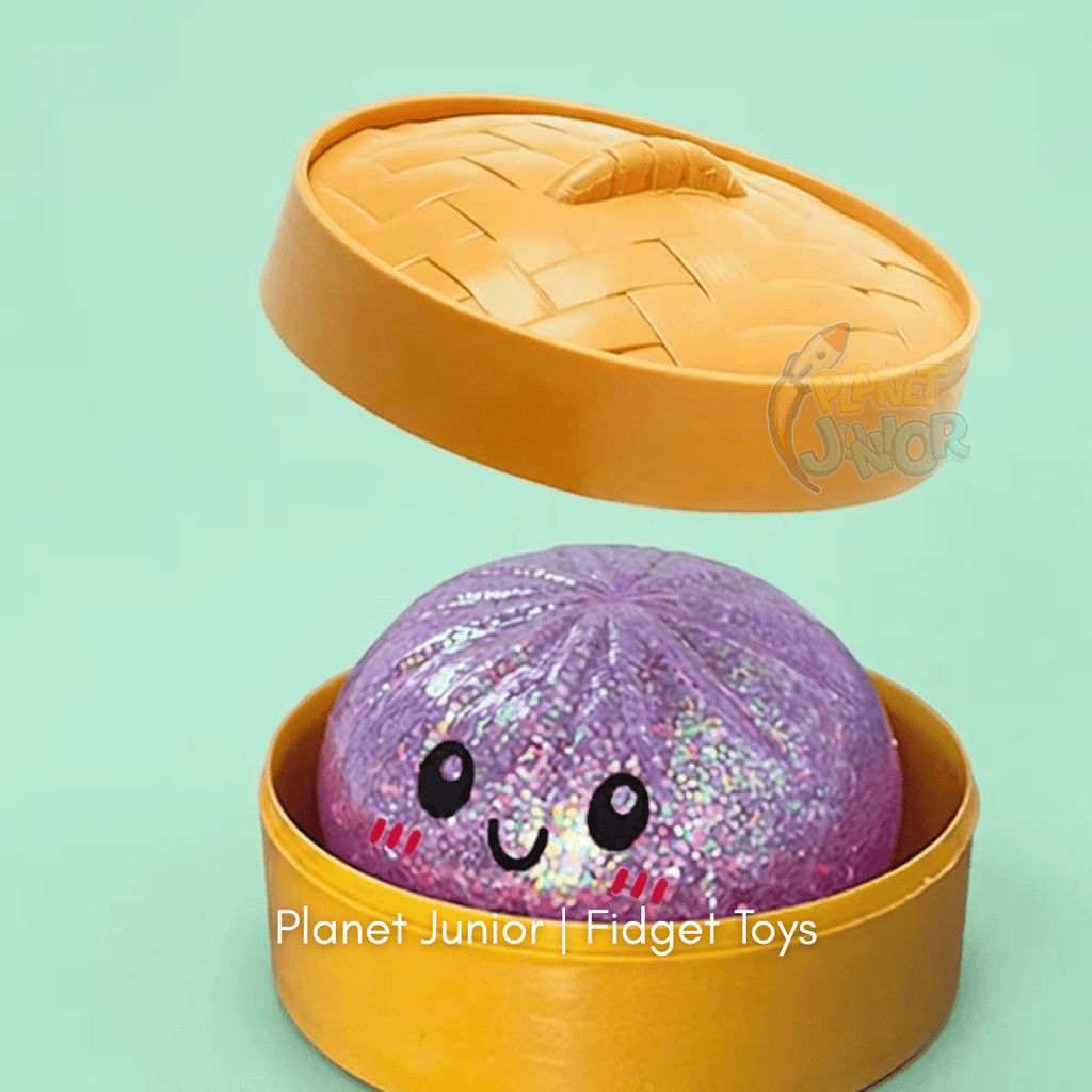 Mini Glitter Dumpling Squishy with Imported Maltos – Mystery Blind Bun