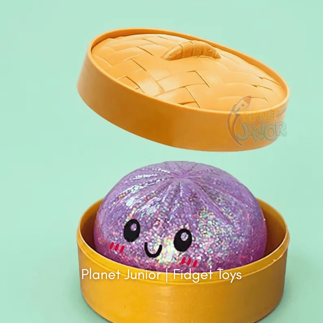 Mini Glitter Dumpling Squishy with Imported Maltos – Mystery Blind Bun