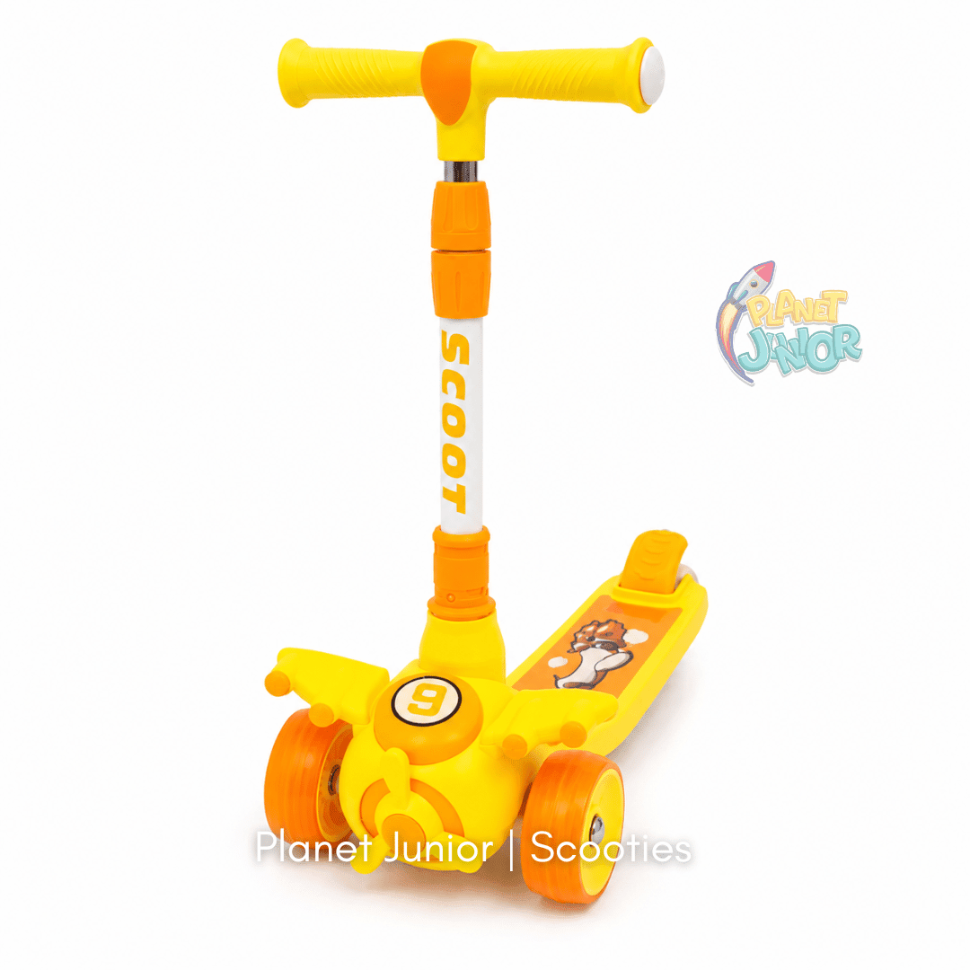 Airplane Folding Scooter with Lights & Music