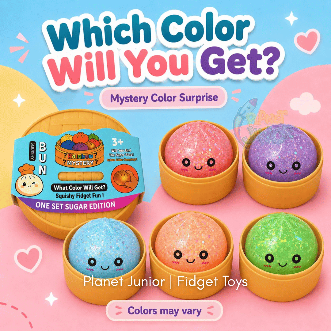 Mini Glitter Dumpling Squishy with Imported Maltos – Mystery Blind Bun