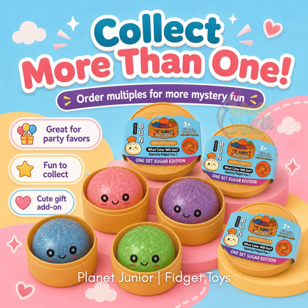 Mini Glitter Dumpling Squishy with Imported Maltos – Mystery Blind Bun