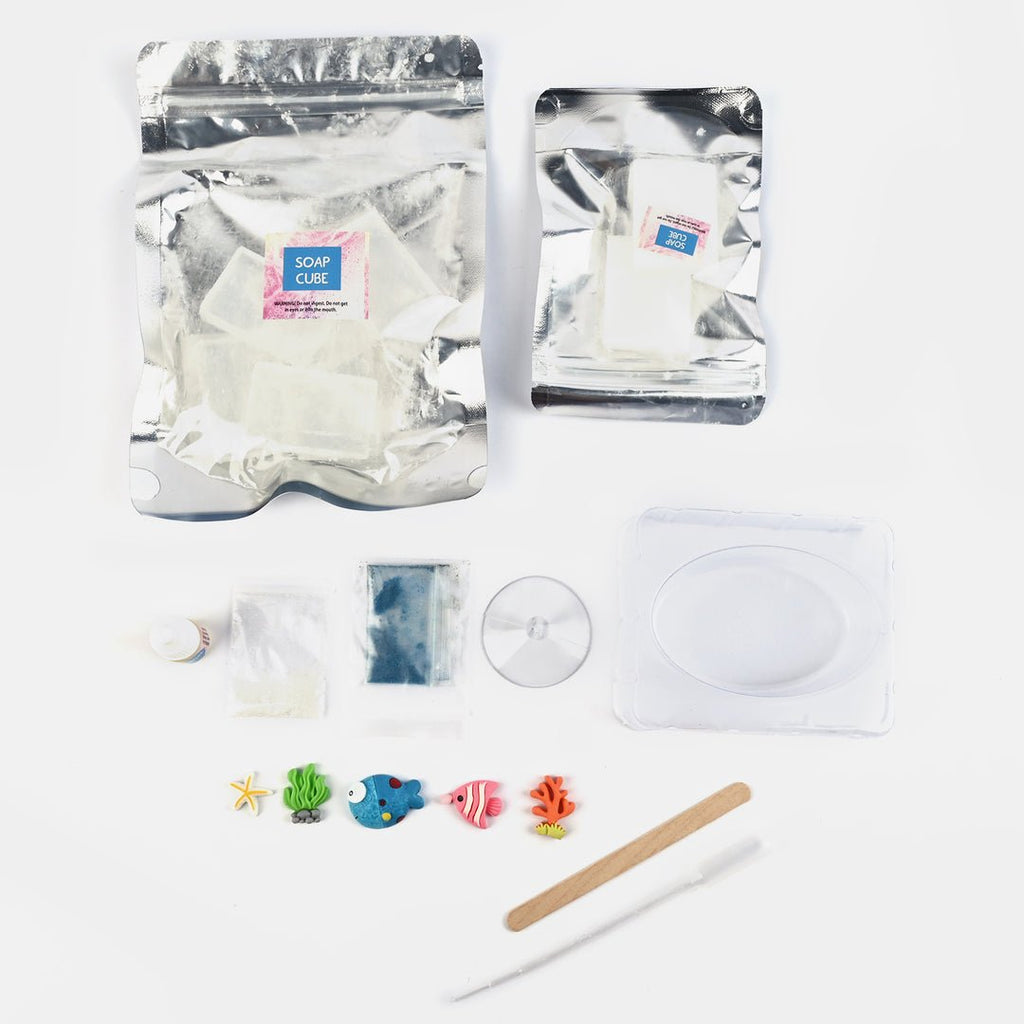 Sparkling Melt & Pour Crystal Soap Kit – Ocean Edition DIY Soap Making Set for Kids