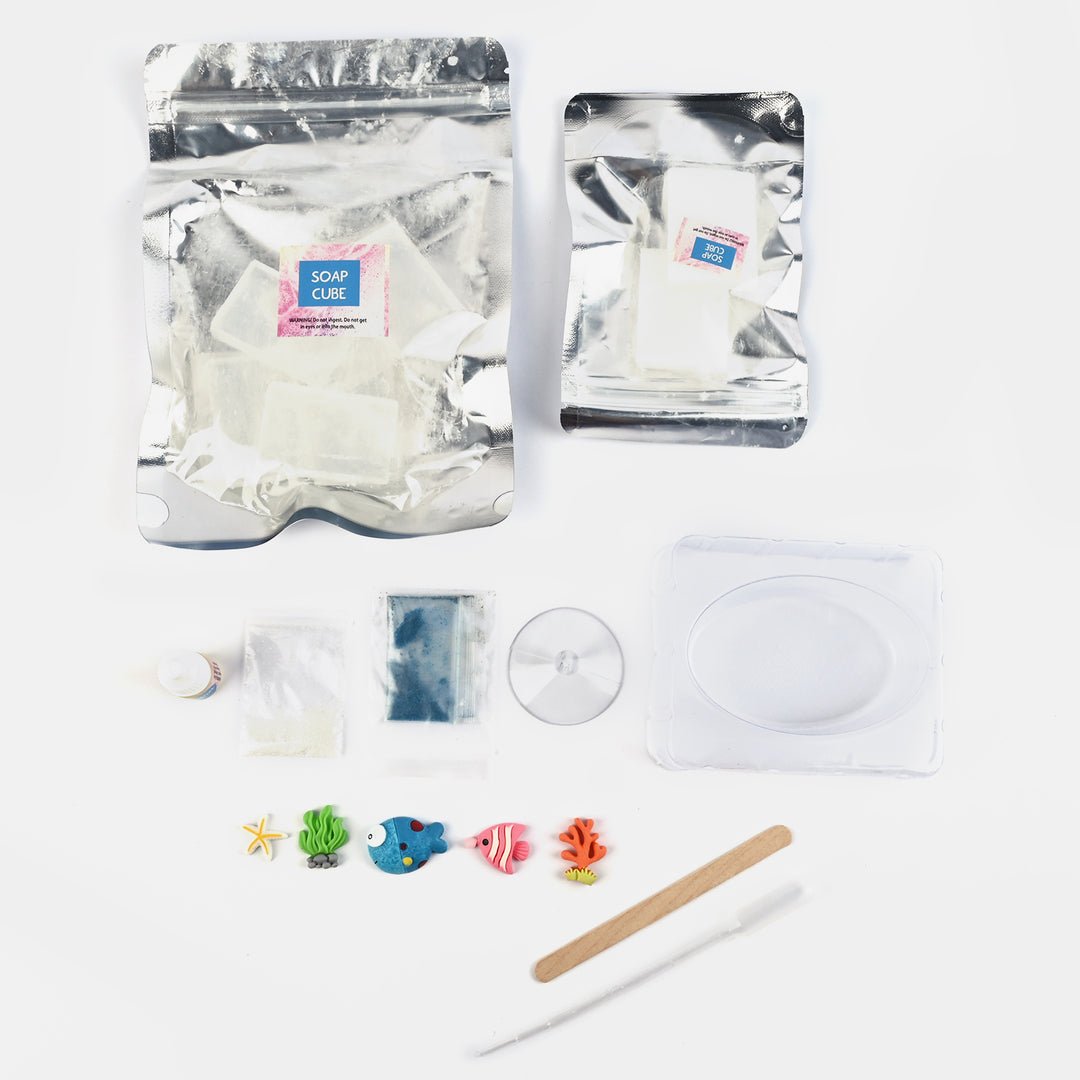 Sparkling Melt & Pour Crystal Soap Kit – Ocean Edition DIY Soap Making Set for Kids