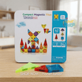 42 PCS Portable Magnetic Tiles Travel Set for Kids