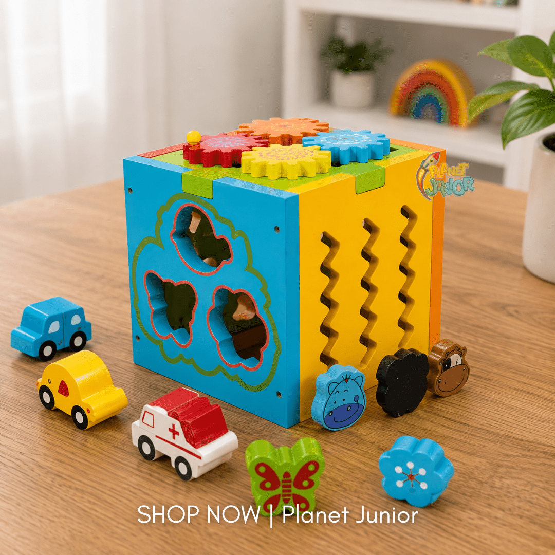 Multifunctional Wooden Intelligence Activity Box for Kids