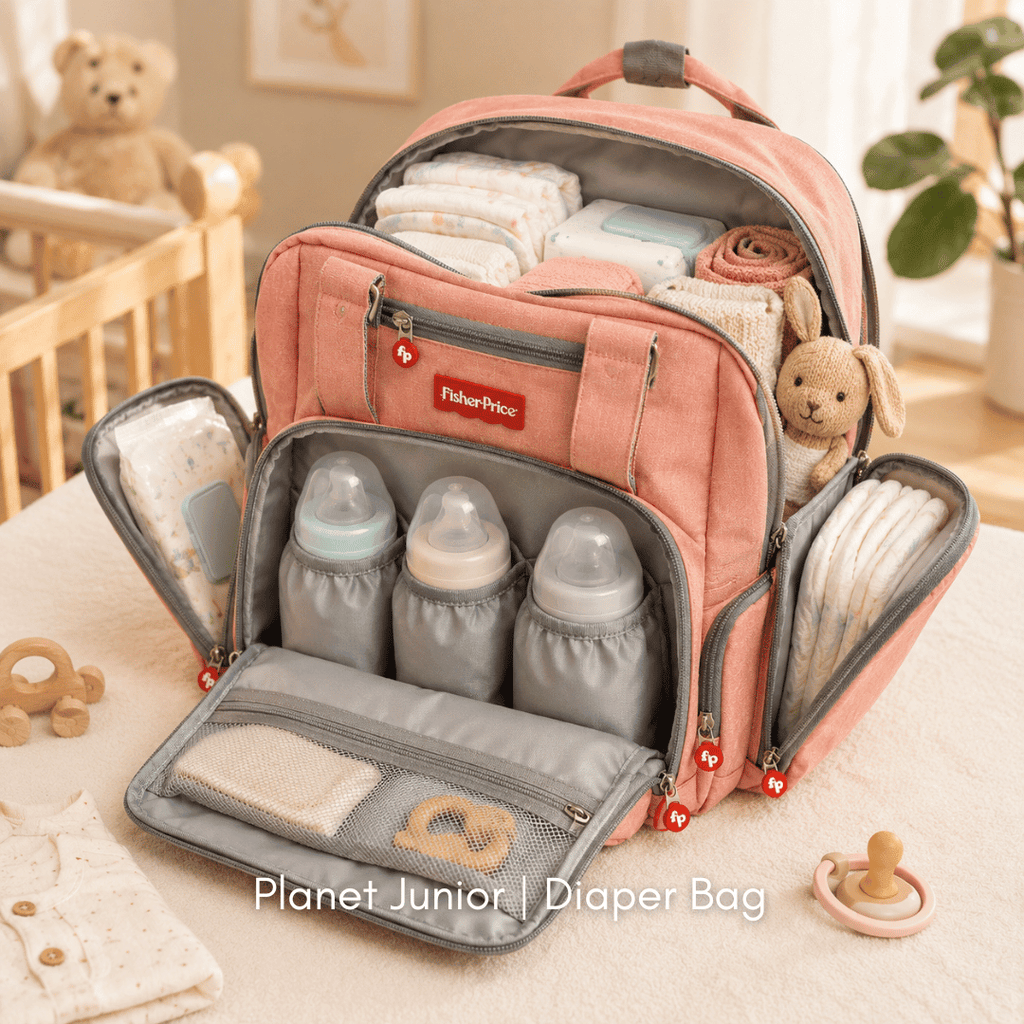 🎒 Fisher-Price Multi-Pocket Diaper Backpack