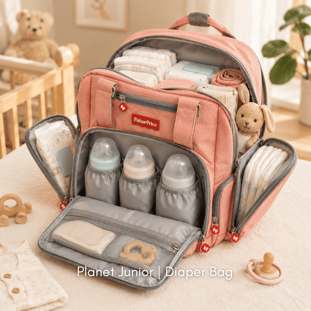 🎒 Fisher-Price Multi-Pocket Diaper Backpack