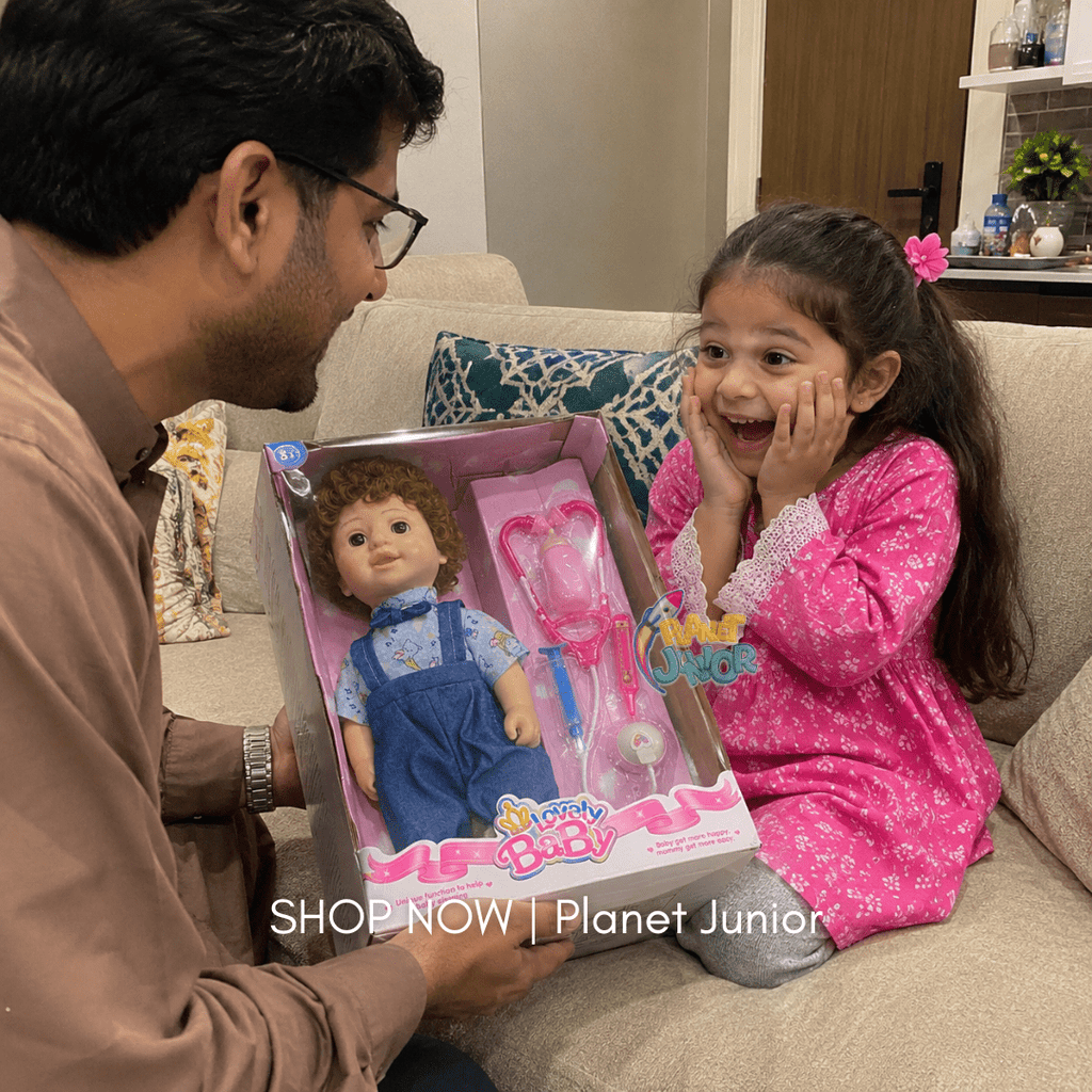 20 inch Interactive Baby Doll with Music & Doctor Playset