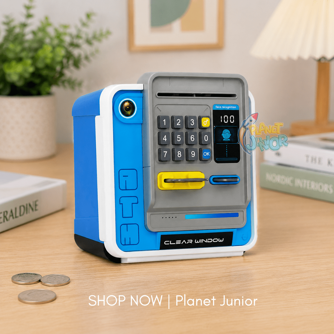 Smart Facial Recognition ATM Bank – Electronic Password Piggy Bank with Card