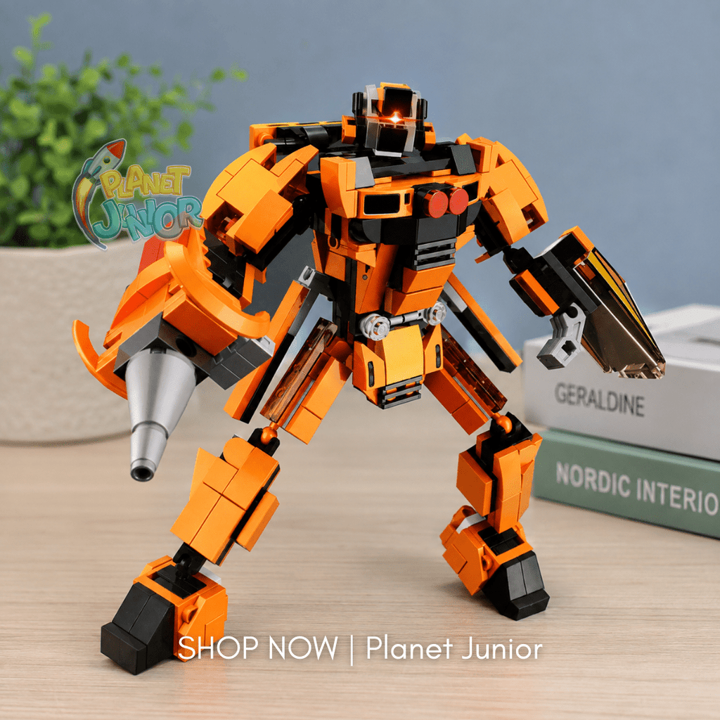 2-in-1 Transforming Sports Car & Mecha Robot Building Blocks Set – 343 Pcs