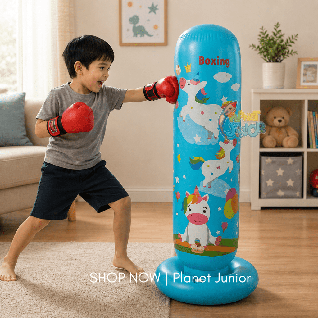 Inflatable Kids Boxing Punching Bag – Freestanding Punch Trainer | 4ft