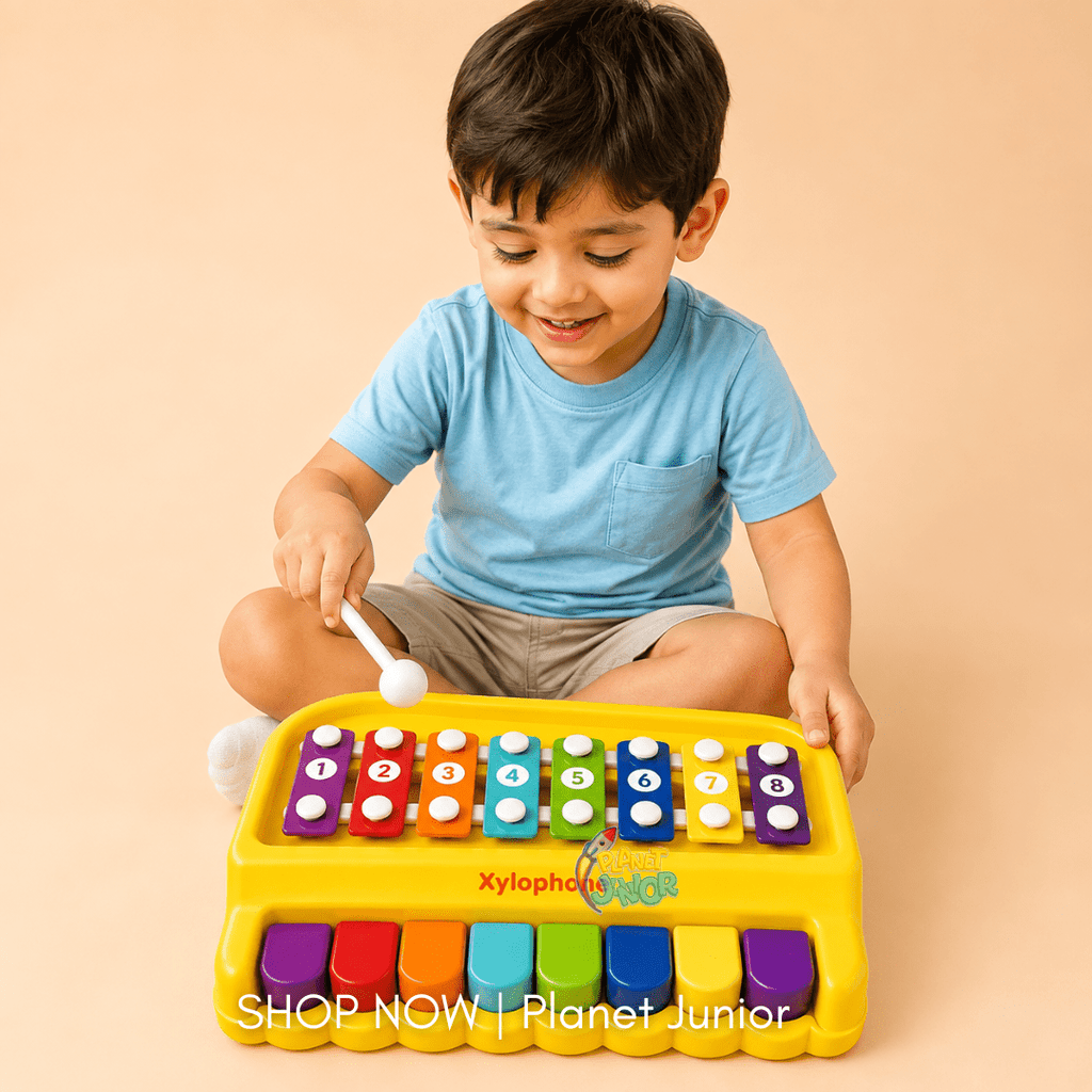 2-in-1 Piano & Xylophone Musical Toy for Kids