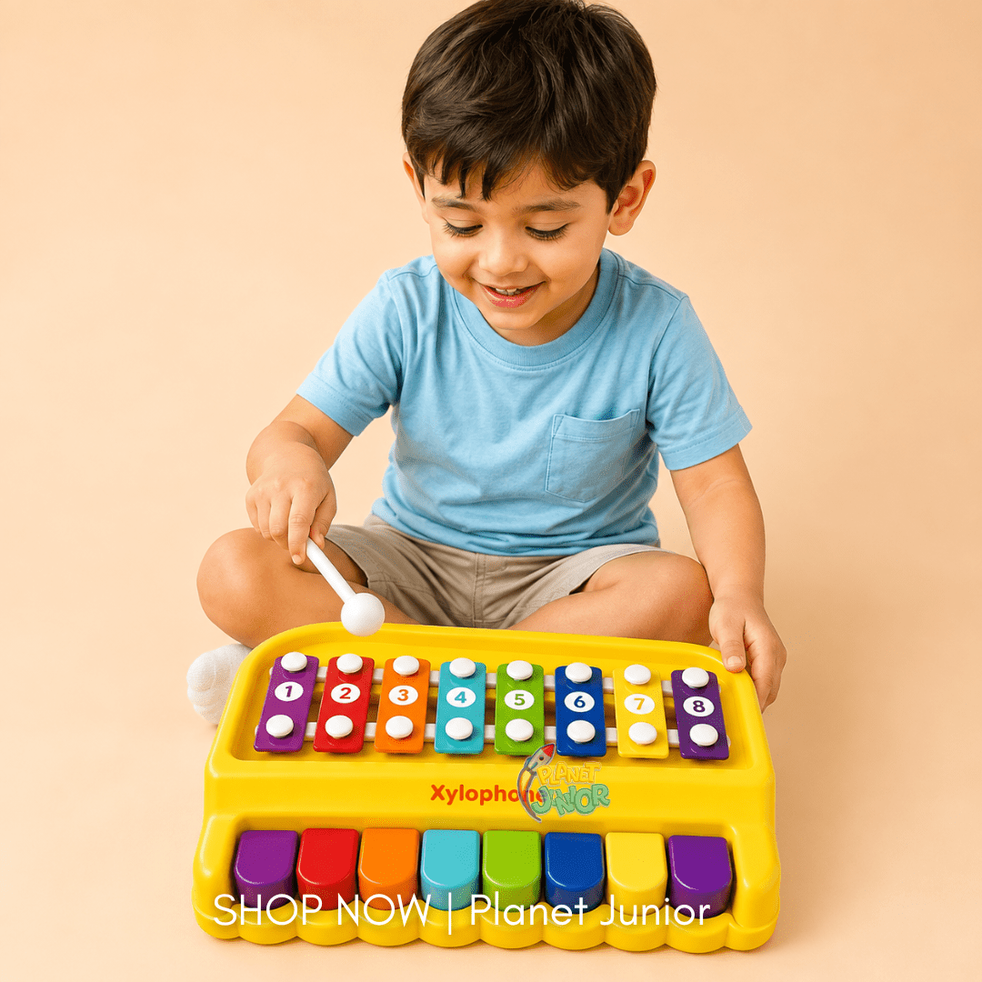 2-in-1 Piano & Xylophone Musical Toy for Kids