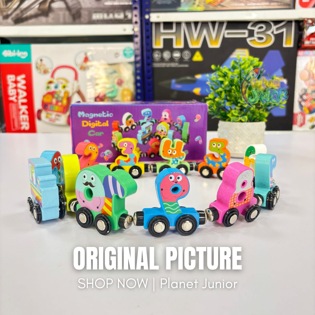 Big Size Wooden Magnetic Train Set for Kids