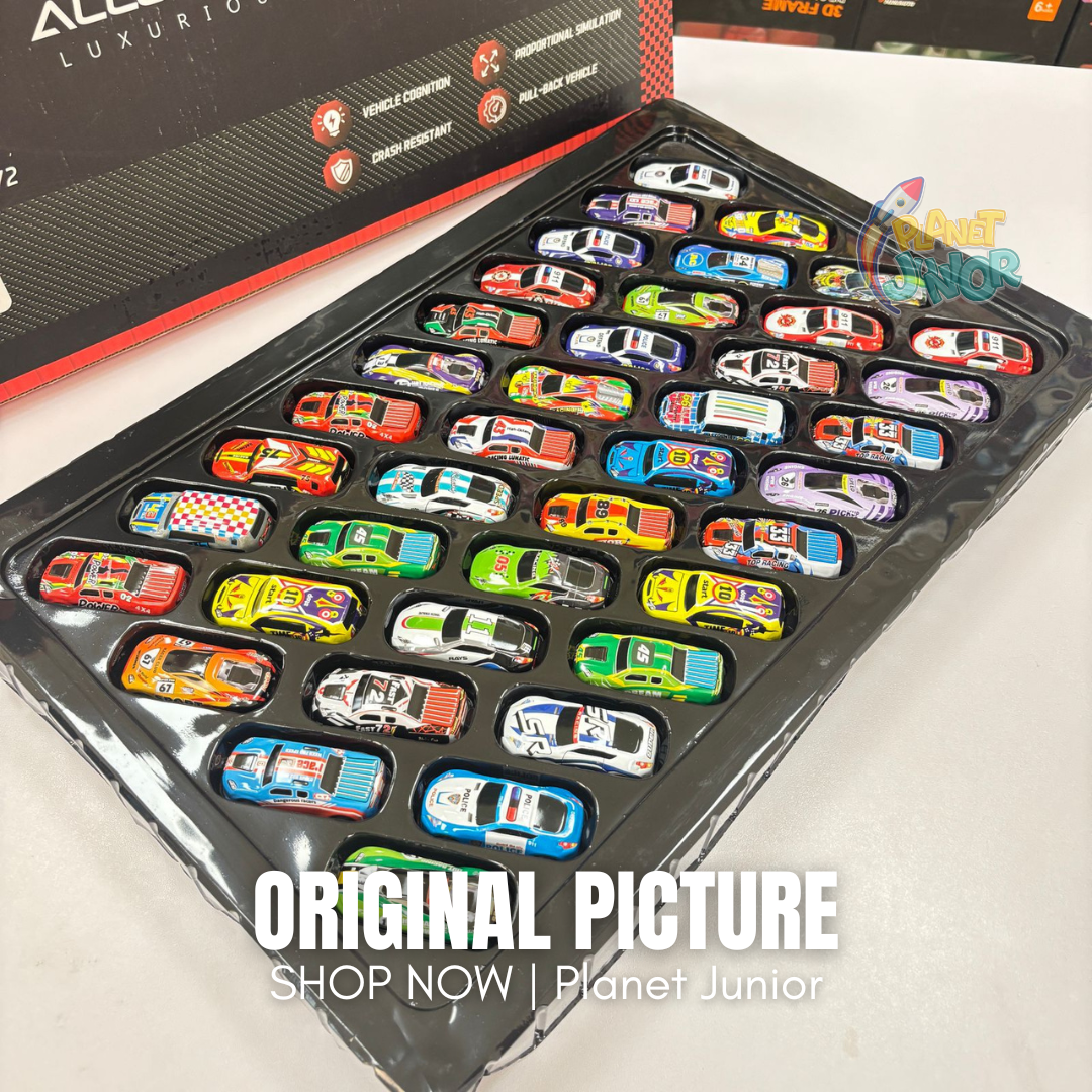 40 PCS 1:72 Alloy Model Car Collection Playset for Kids