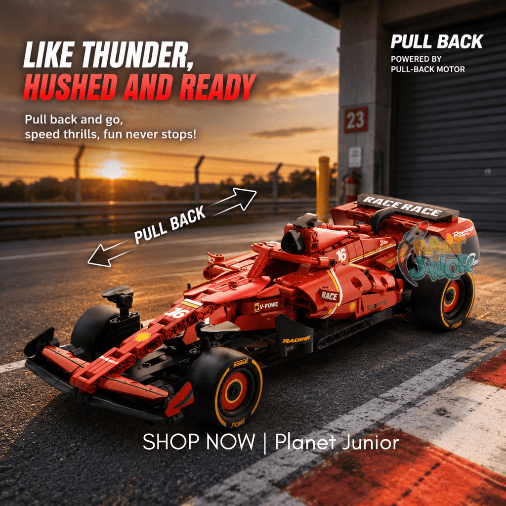 1:14 Fearless Racer Pull-Back F1 Style Legos Car – 748 Pieces