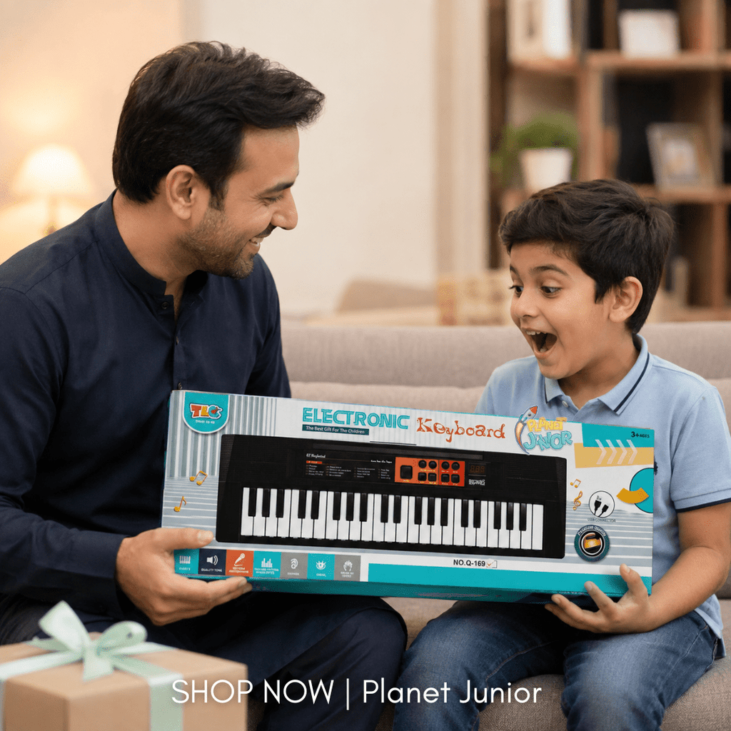 44 Key Electronic Piano Keyboard with Microphone, Music & Learning Functions