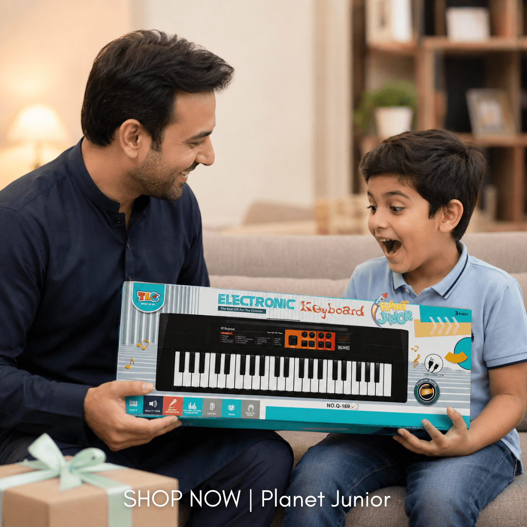44 Key Electronic Piano Keyboard with Microphone, Music & Learning Functions