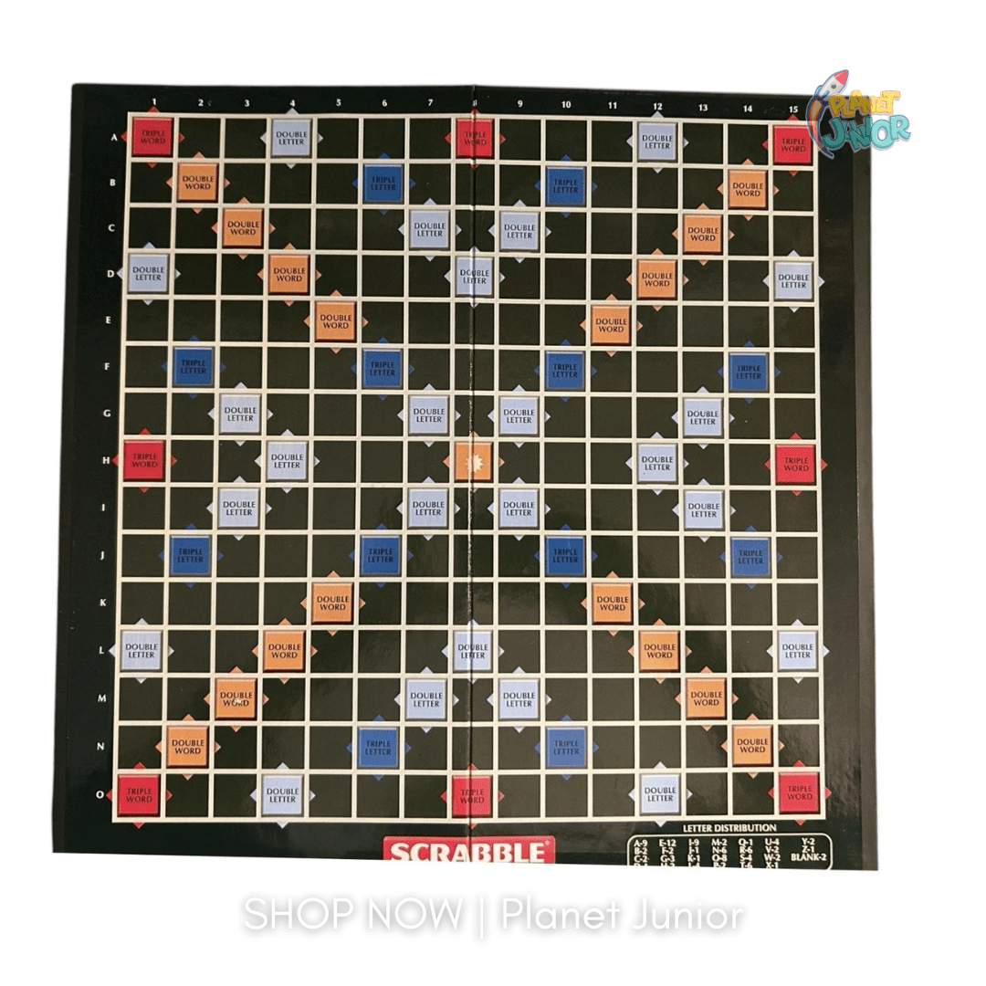 Marvel-Themed Scrabble Word Board Game for 2–4 Players