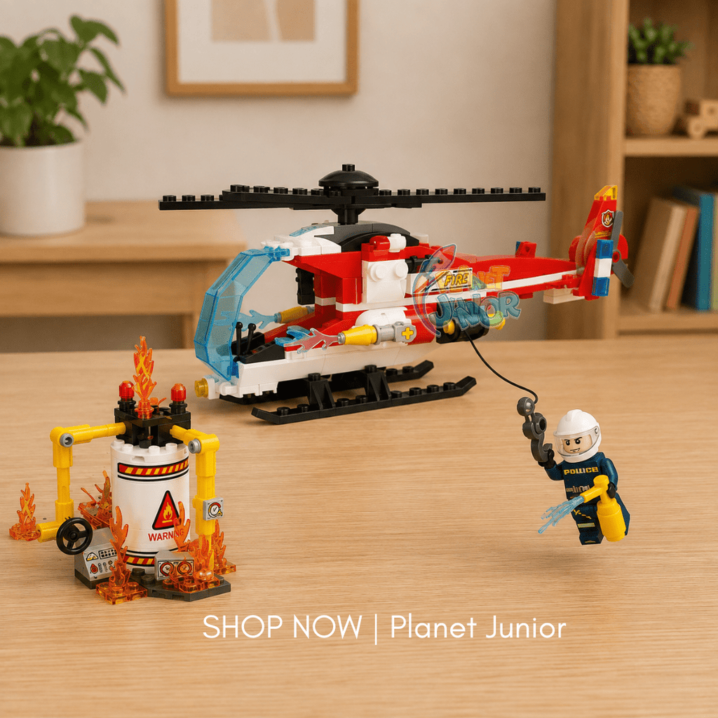 205 PCS Fire Rescue Helicopter Legos Set for Kids