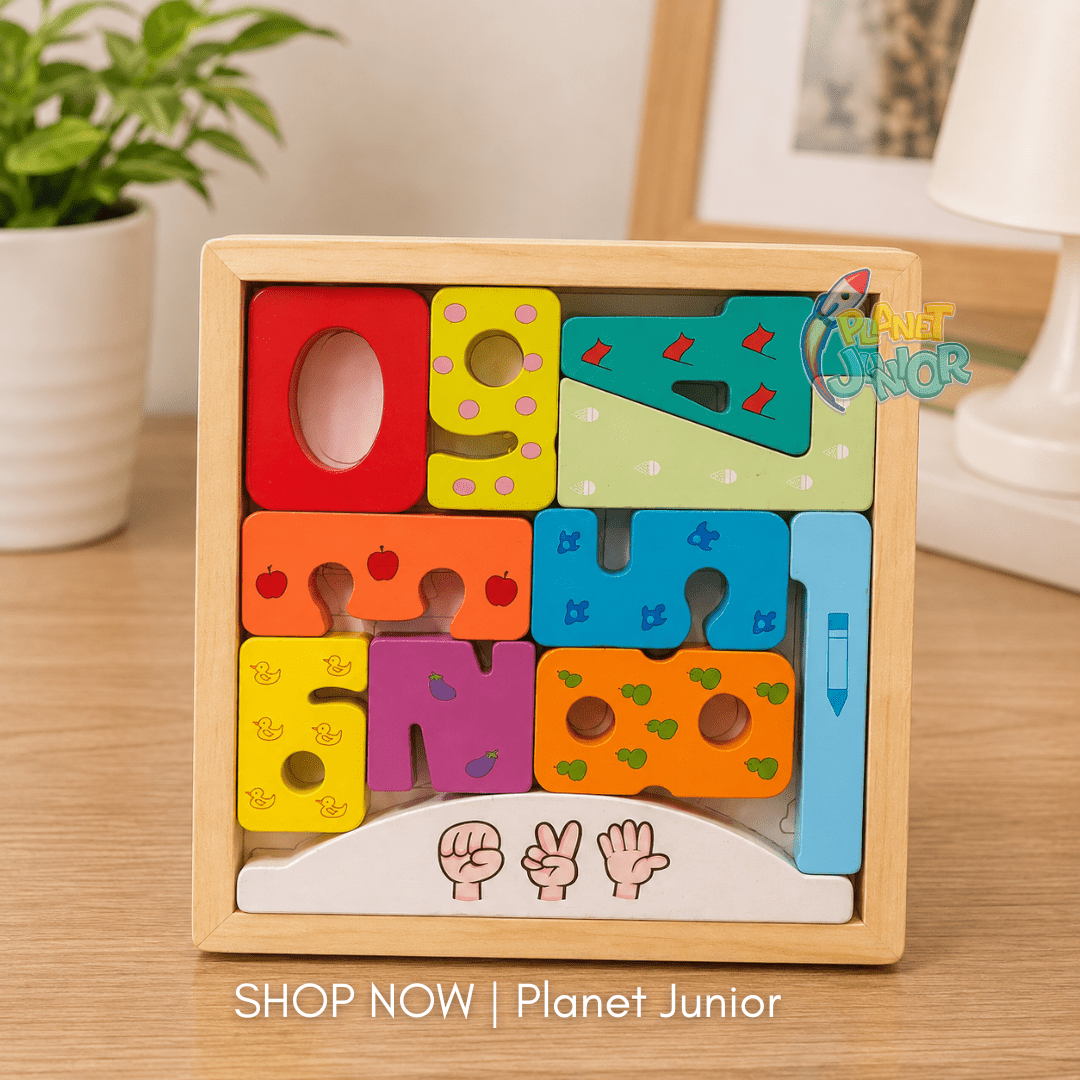 Wooden Animal, Fruit & Number Puzzle Game for Kids | 1 Pcs