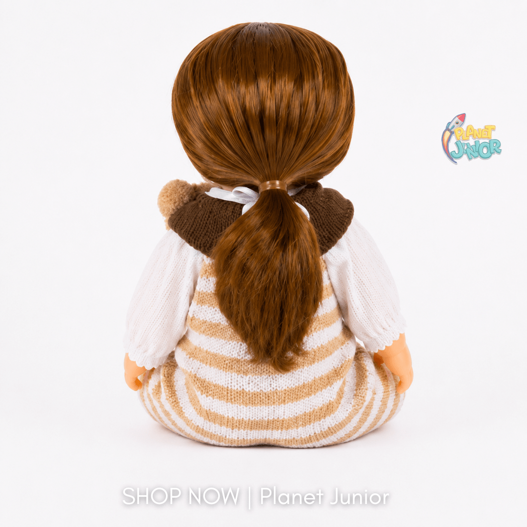Realistic Fashion Doll with Long Hair & Knitted Outfit