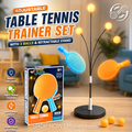 Adjustable Table Tennis Trainer Set with 3 Balls & Retractable Stand