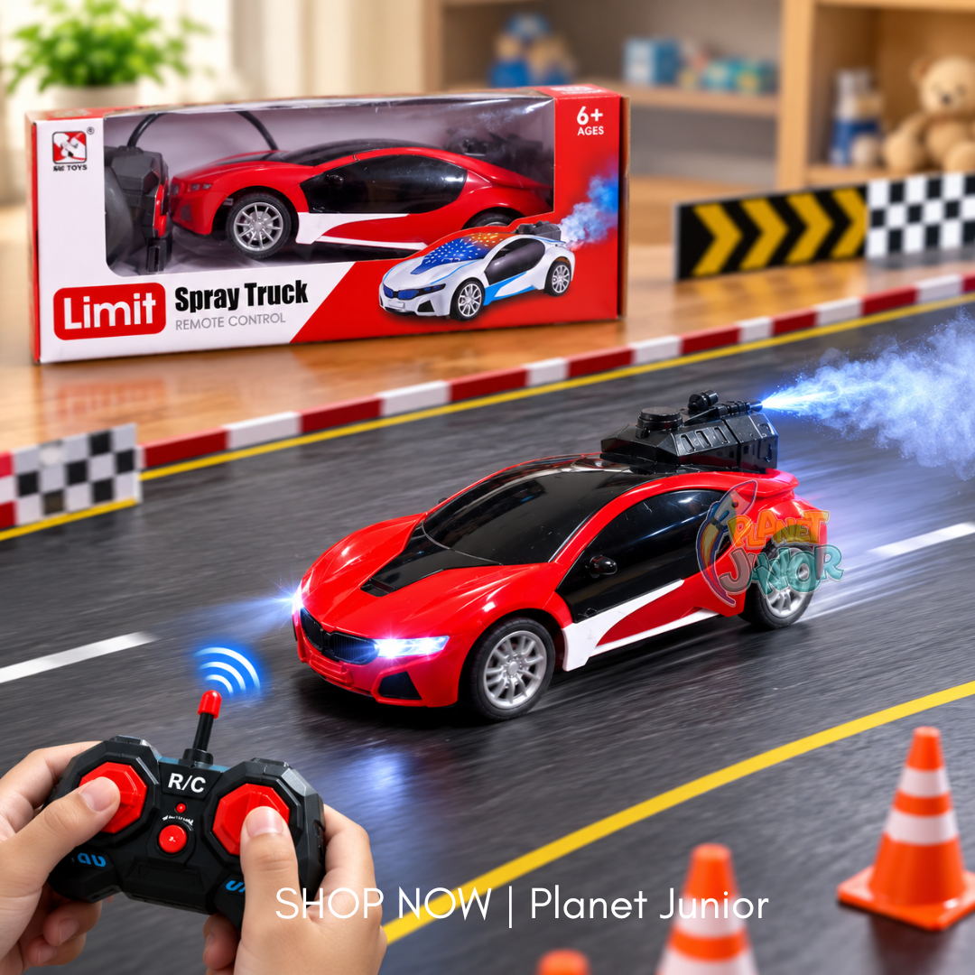 RC Spray Sports Car with Remote Control & Light Effects