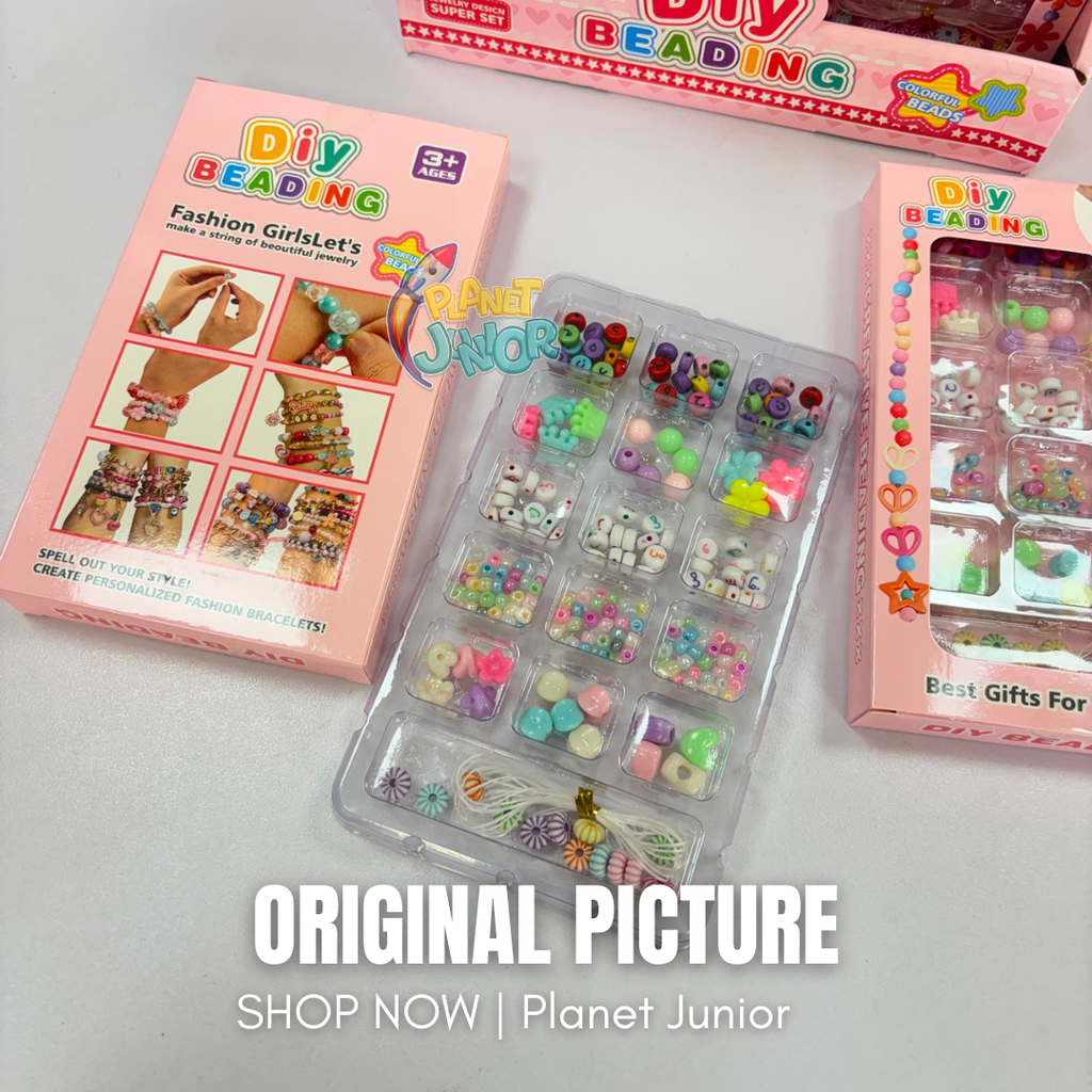 DIY Colorful Beading Bracelet & Jewelry Making Set for Kids