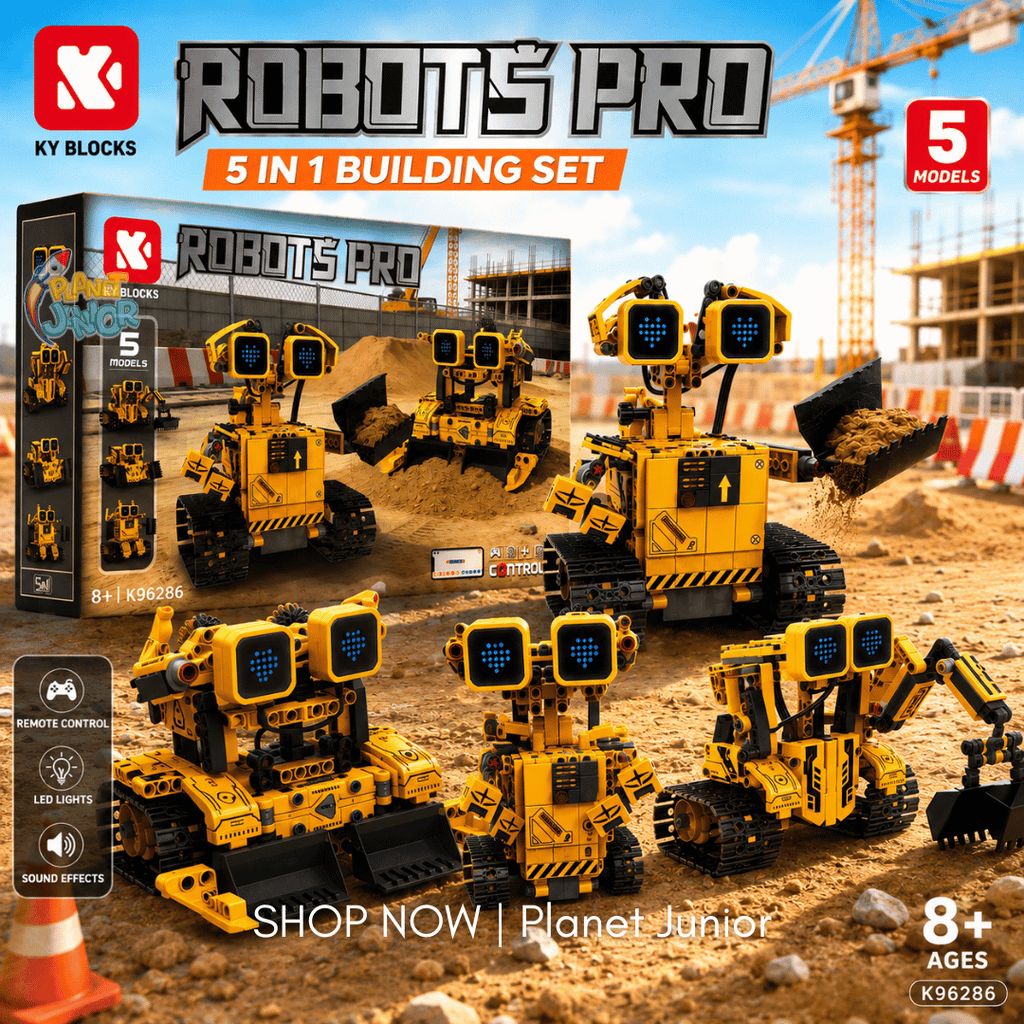 Robots Pro 5-in-1 Remote Control Building Set