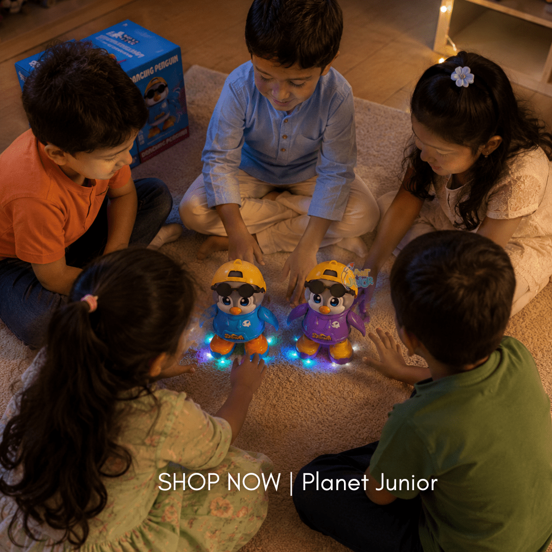 Interactive Dancing Penguin Toy with Music & Light Effects
