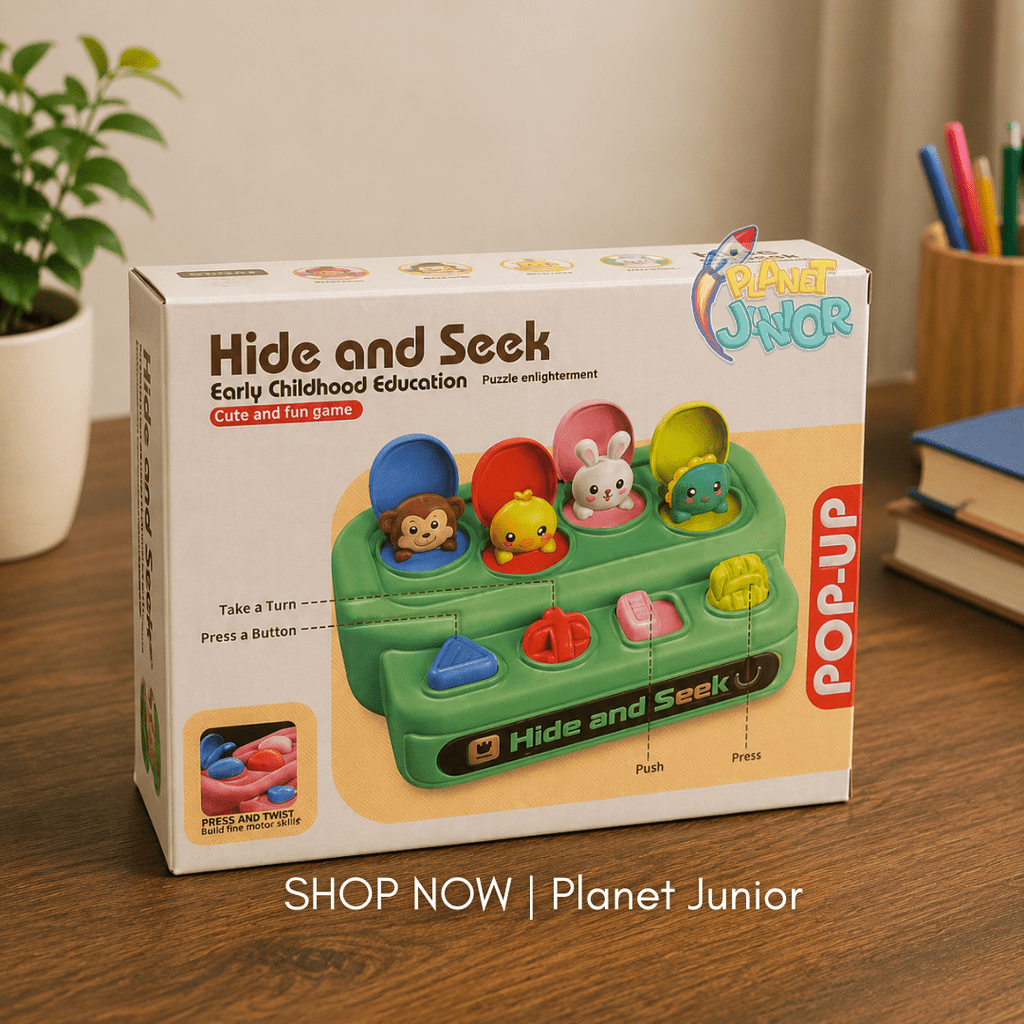 Hide & Seek Pop-Up Animal Activity Toy for Kids