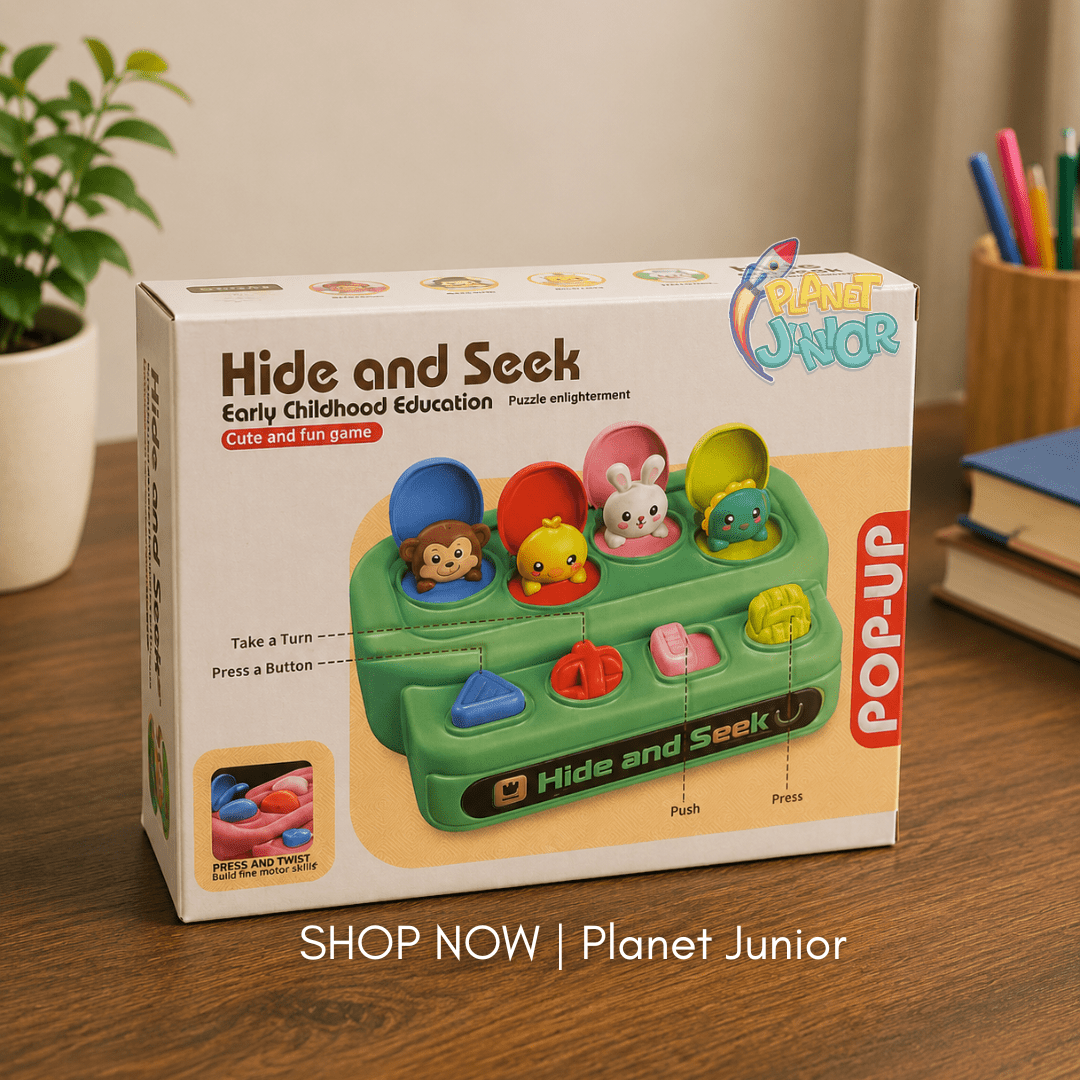 Hide & Seek Pop-Up Animal Activity Toy for Kids