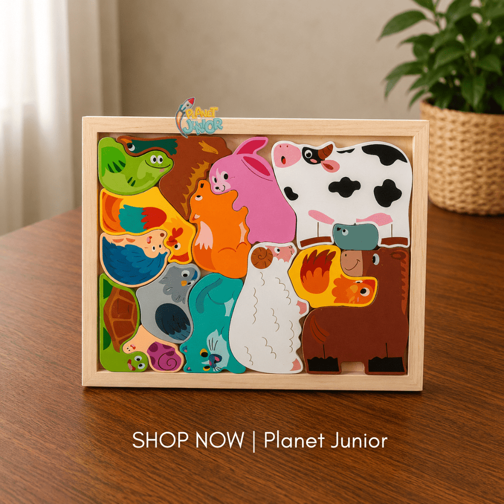 Wooden Big Size Shape Matcher Puzzle for Kids
