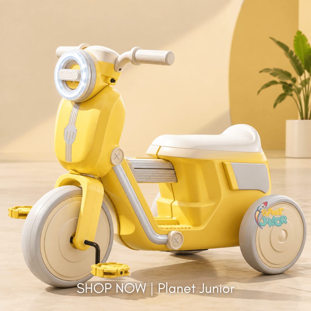 Kids Ride-On Tricycle Scooter with Lights & Music