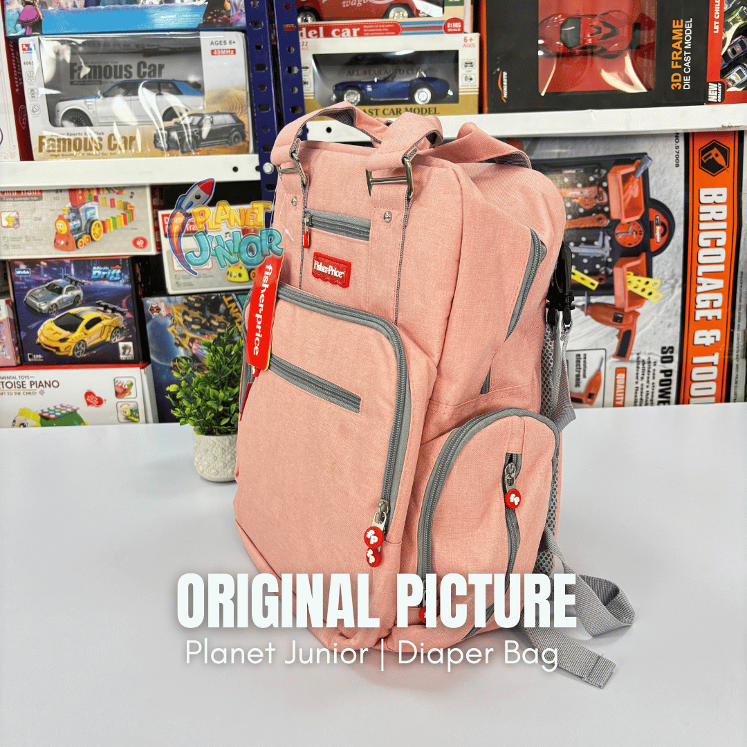 🎒 Fisher-Price Multi-Pocket Diaper Backpack