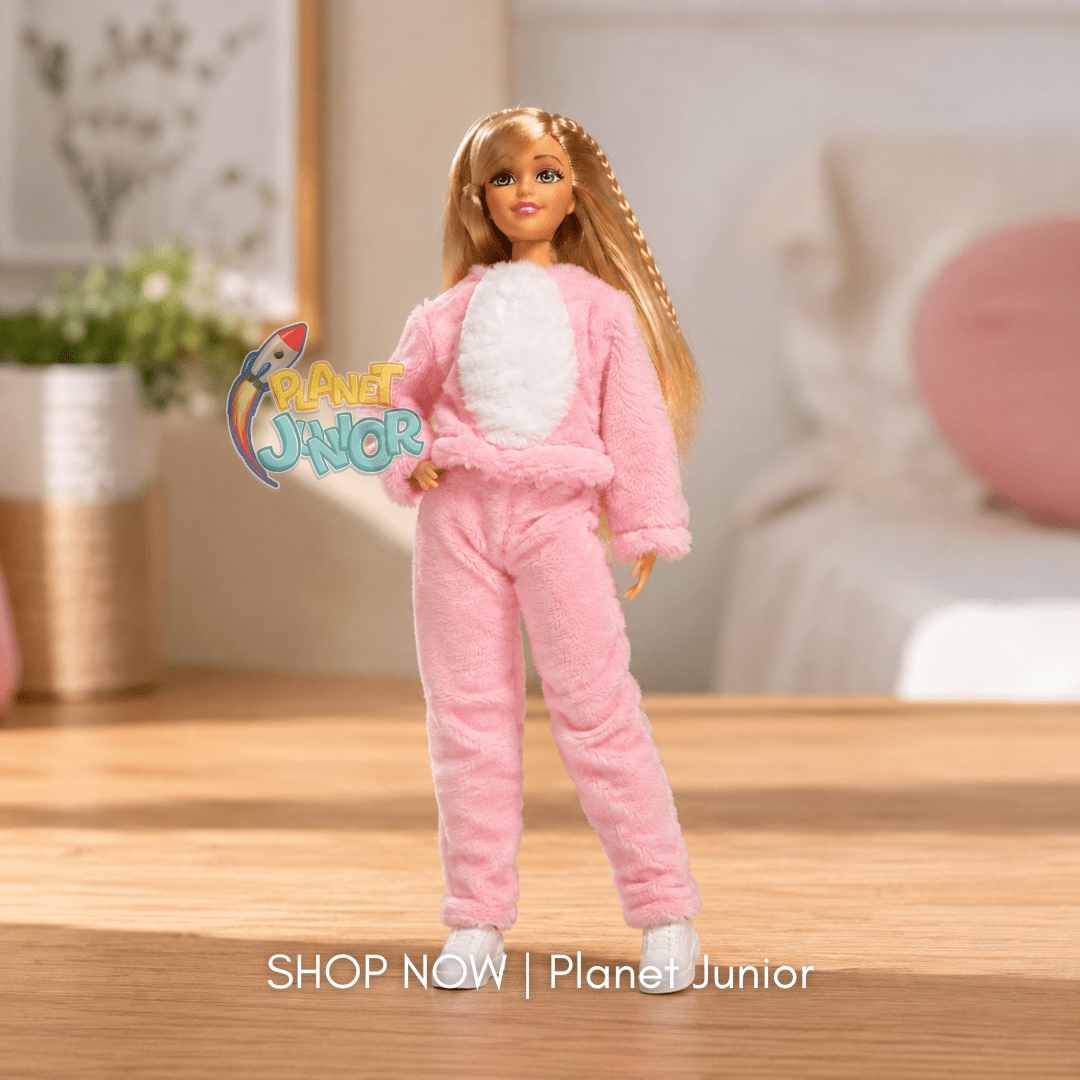 Fashion Doll with Bunny Hood & Furry Outfit