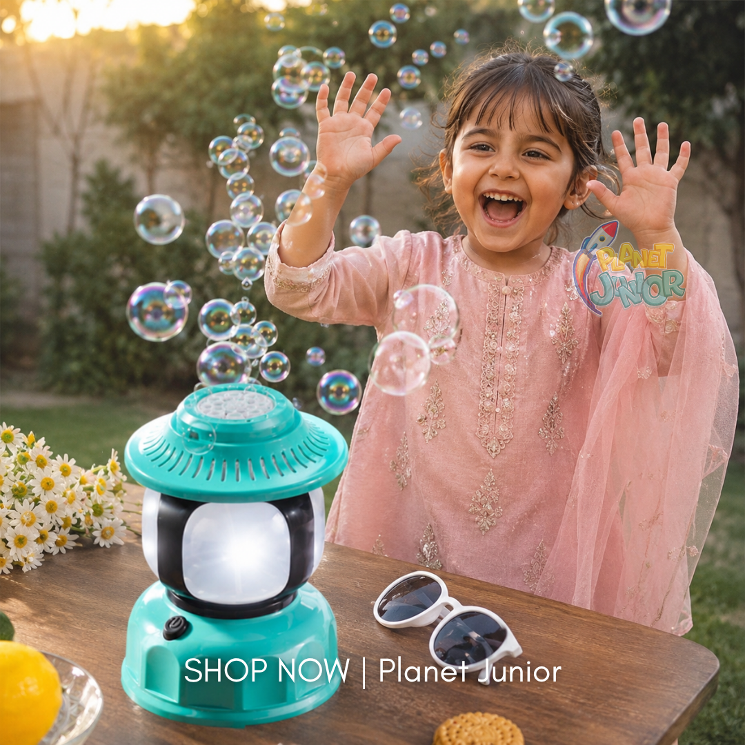 Rechargeable Bubble Lamp Toy with Colorful Bubbles, Lights & Music